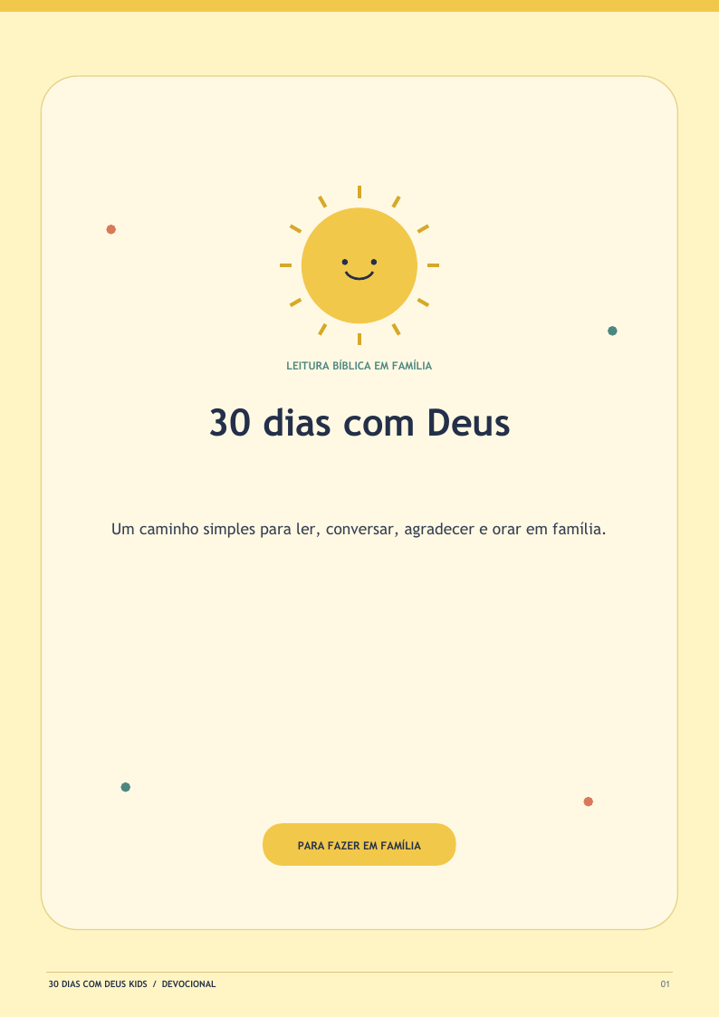 Capa do devocional 30 Dias com Deus